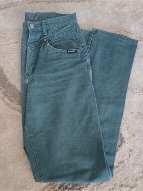 Rockies vintage green western jeans size 28” waist